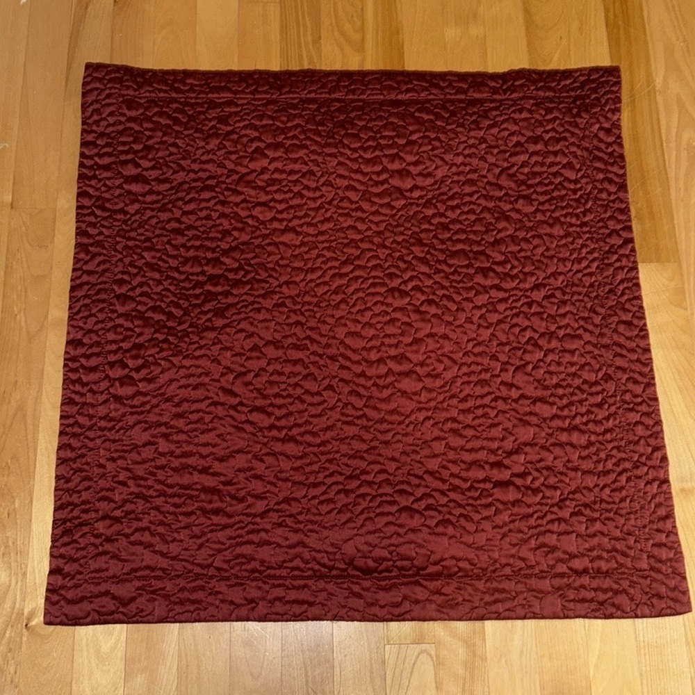 Two Simply Vera Vera Wang Persimmon Red Euro Shams